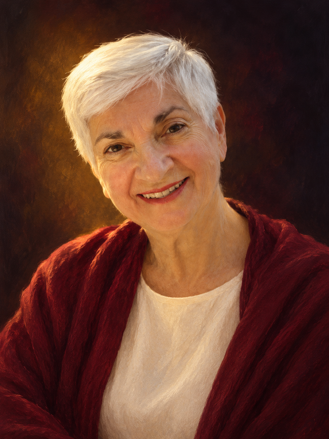 Retrato ilustrado con IA de Sofía Vilar